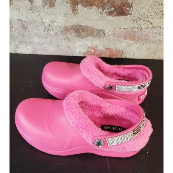 bebe Shoes - Bebe Shoes Bebe Janessa Clogs Slip On Shoes Womens Sz 7 Pink Glitter G